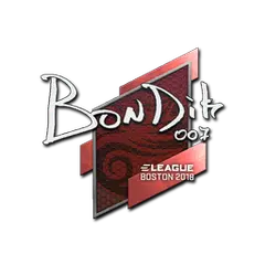 Sticker bondik Boston 2018