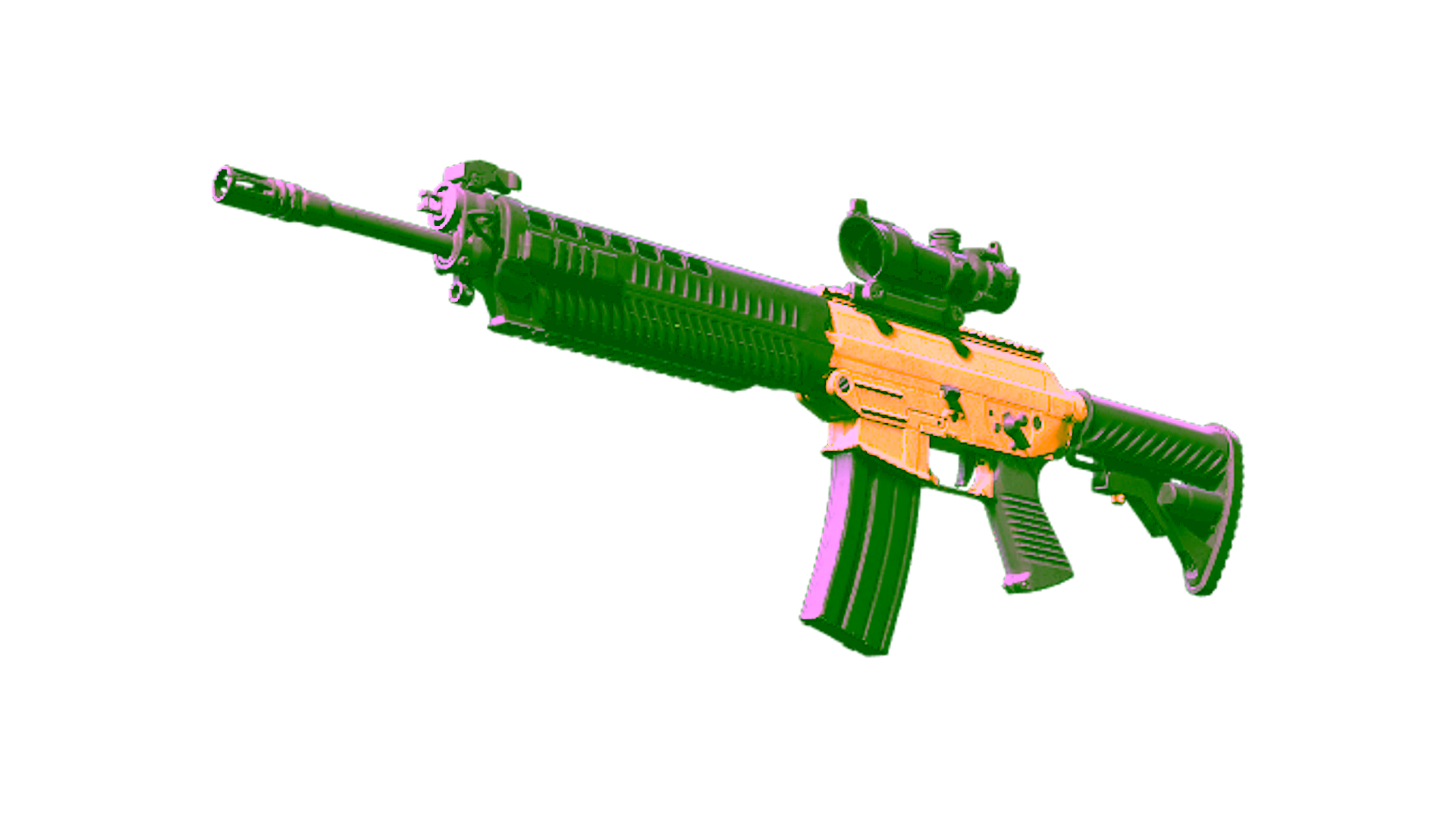 Display for Souvenir SG 553 | Bulldozer (Field-Tested)
