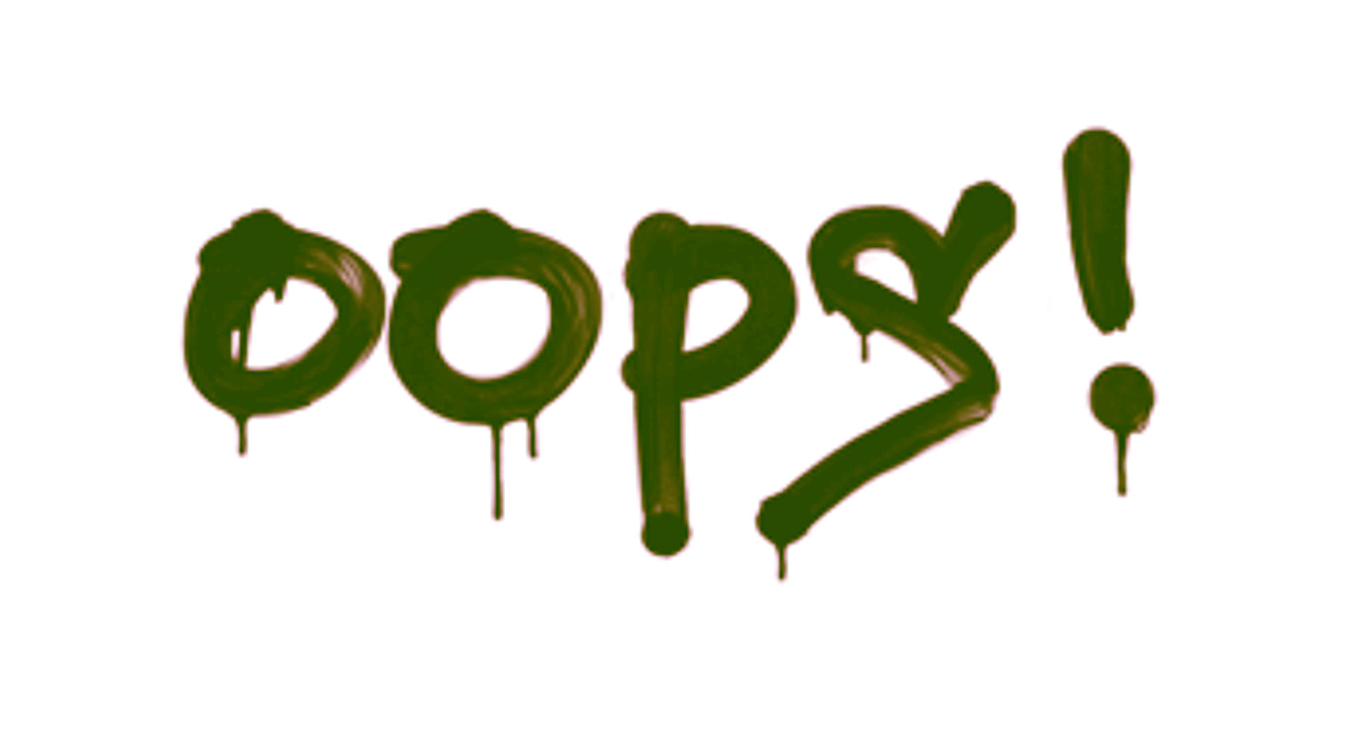 Display for Sealed Graffiti | Oops (Brick Red)