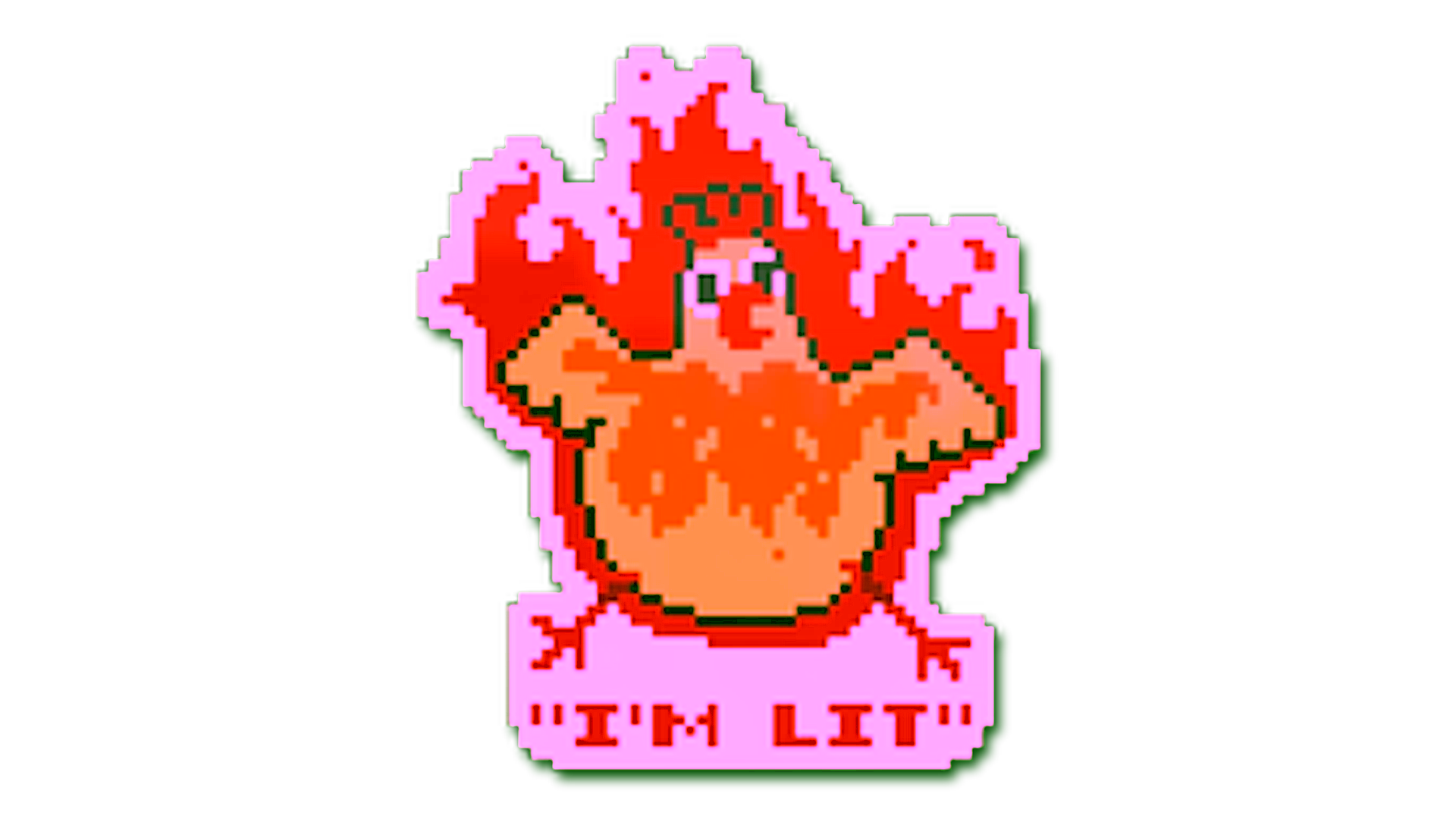 Display for Sticker | I'm Lit