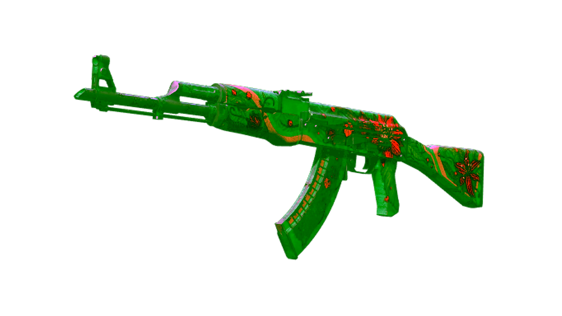 Display for Souvenir AK-47 | Wild Lotus (Battle-Scarred)
