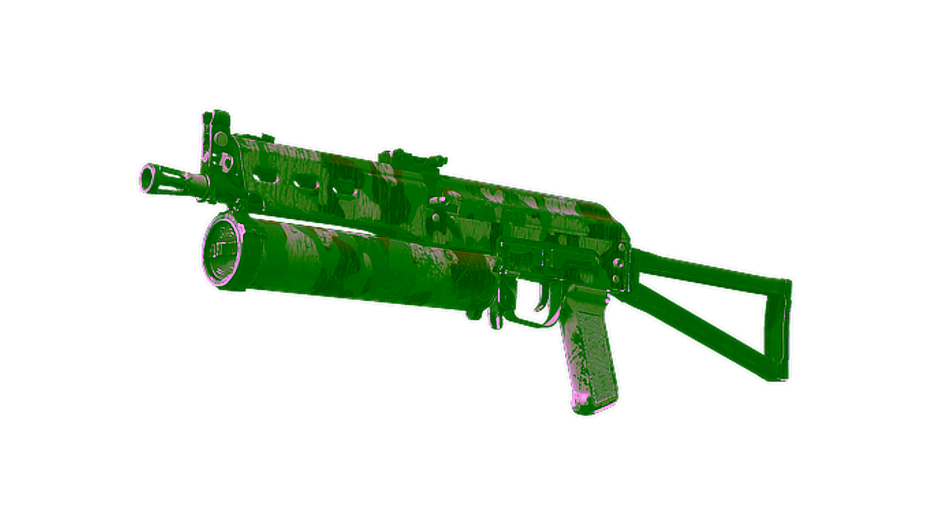 Display for Souvenir PP-Bizon | Wood Block Camo (Field-Tested)