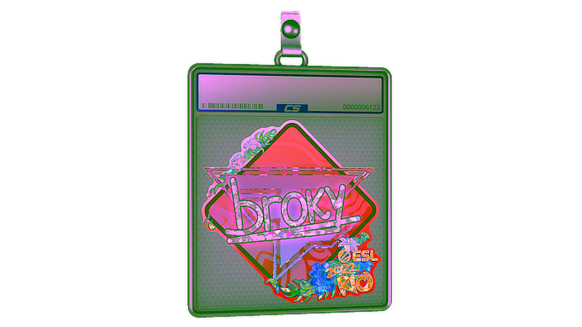 Exibição para Sticker Slab | broky (Glitter) | Rio 2022