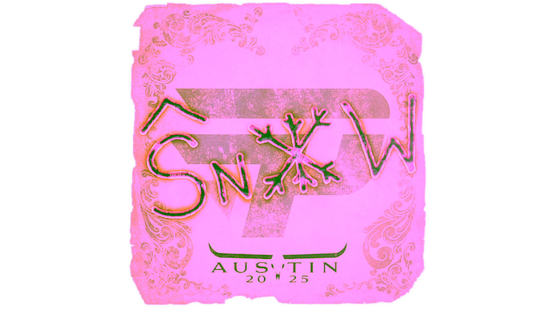 Display for Sticker | snow | Austin 2025