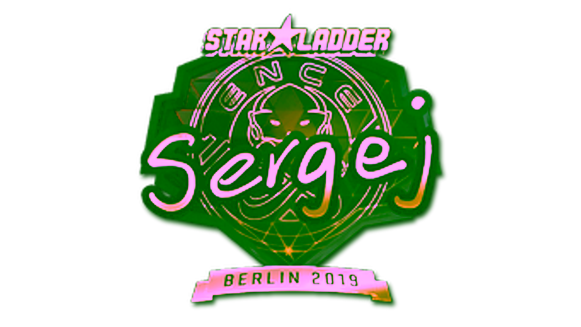 Display for Sticker | sergej (Gold) | Berlin 2019