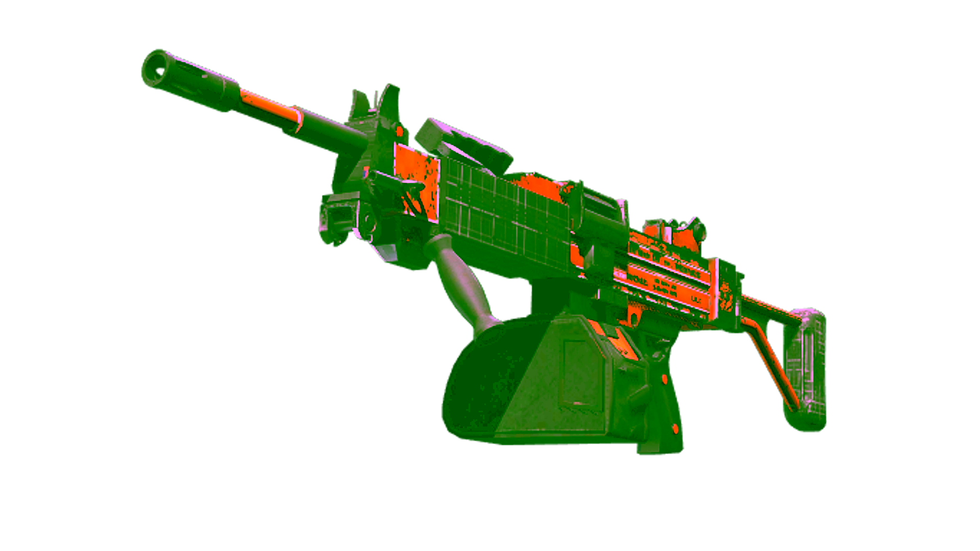 Visar för StatTrak™ Negev | dev_texture (Well-Worn)