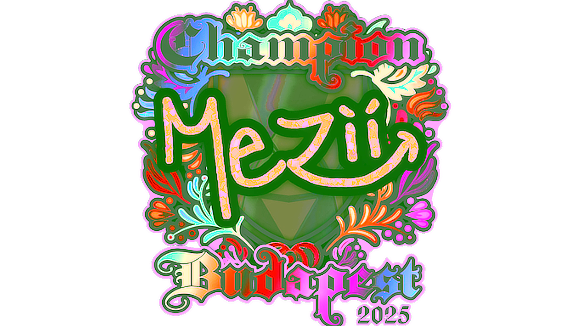 Display for Sticker | mezii (Holo, Champion) | Budapest 2025
