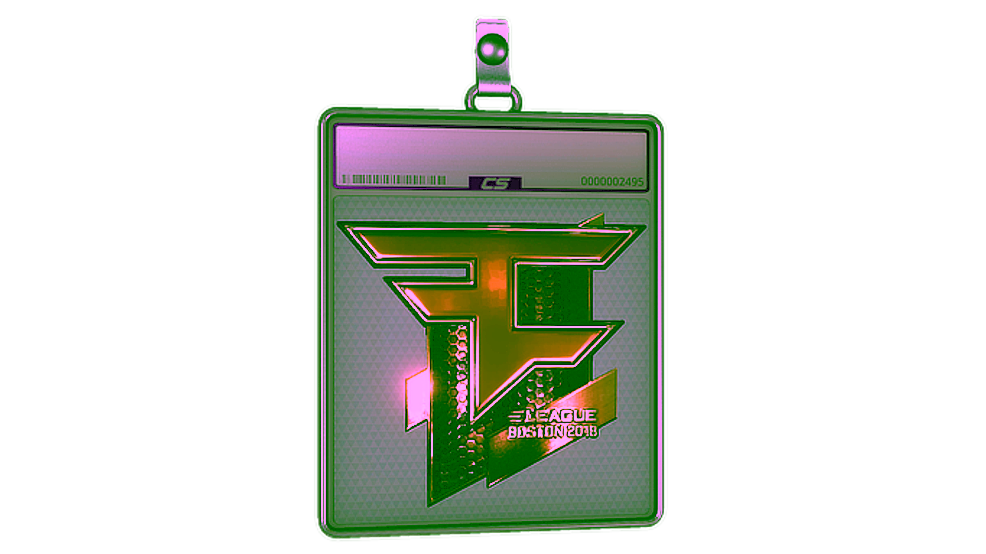 Display for Sticker Slab | FaZe Clan (Gold) | Boston 2018