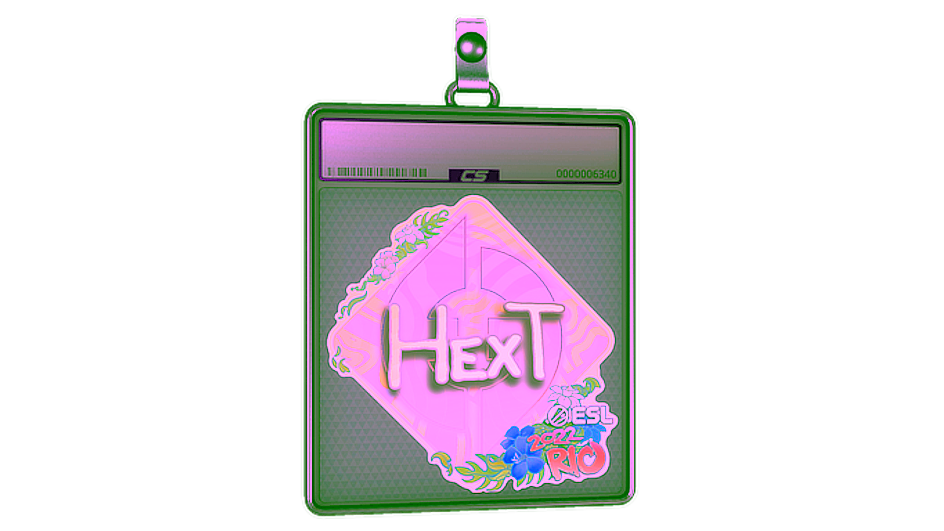 Display for Sticker Slab | HexT (Holo) | Rio 2022