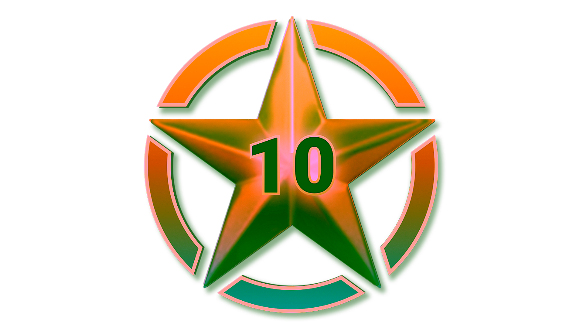 Display for 10 Stars for Operation Riptide