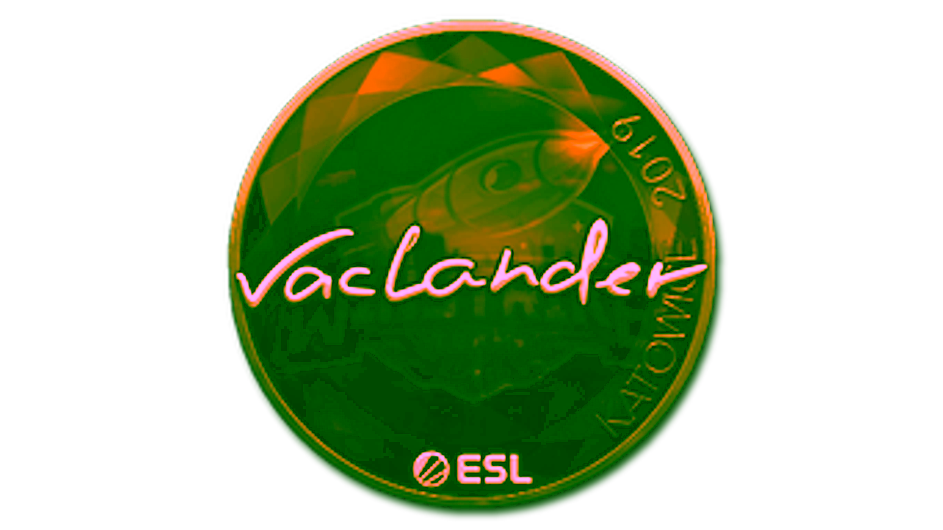 Sticker | wayLander (Gold) | Katowice 2019 için görüntü