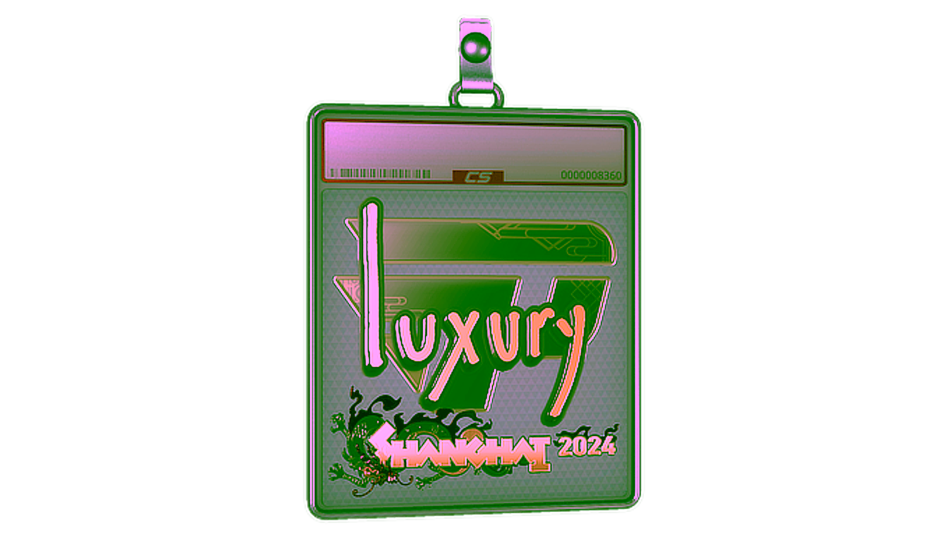 Exibição para Sticker Slab | lux (Gold) | Shanghai 2024