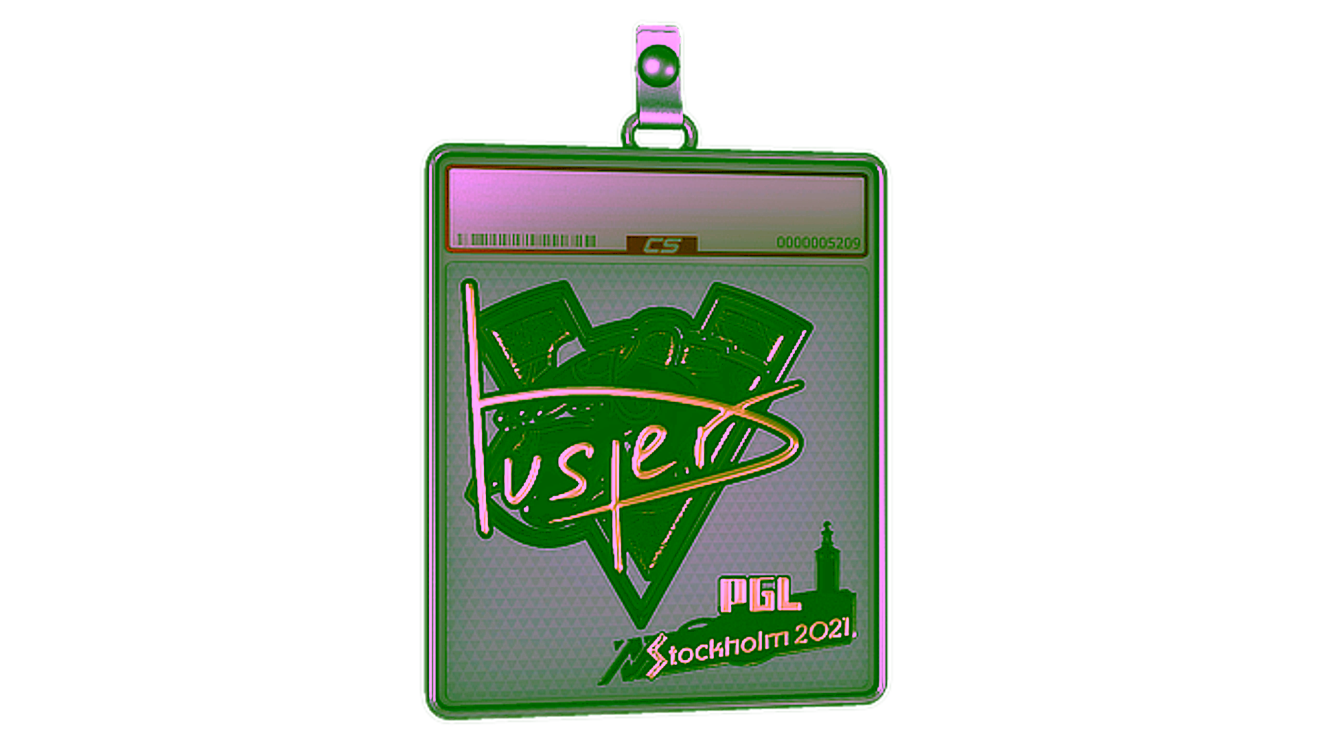 Display for Sticker Slab | buster (Gold) | Stockholm 2021