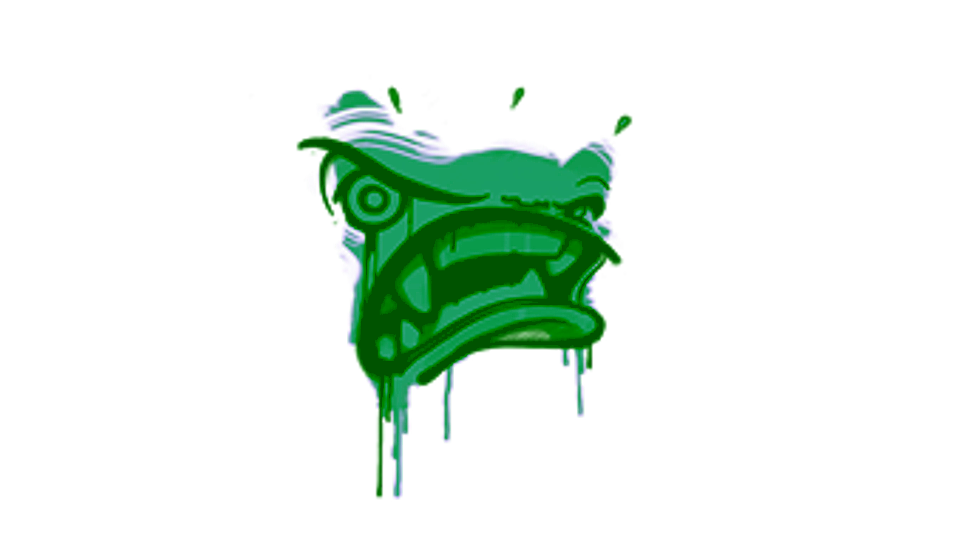 Display for Sealed Graffiti | Rage Mode (Frog Green)