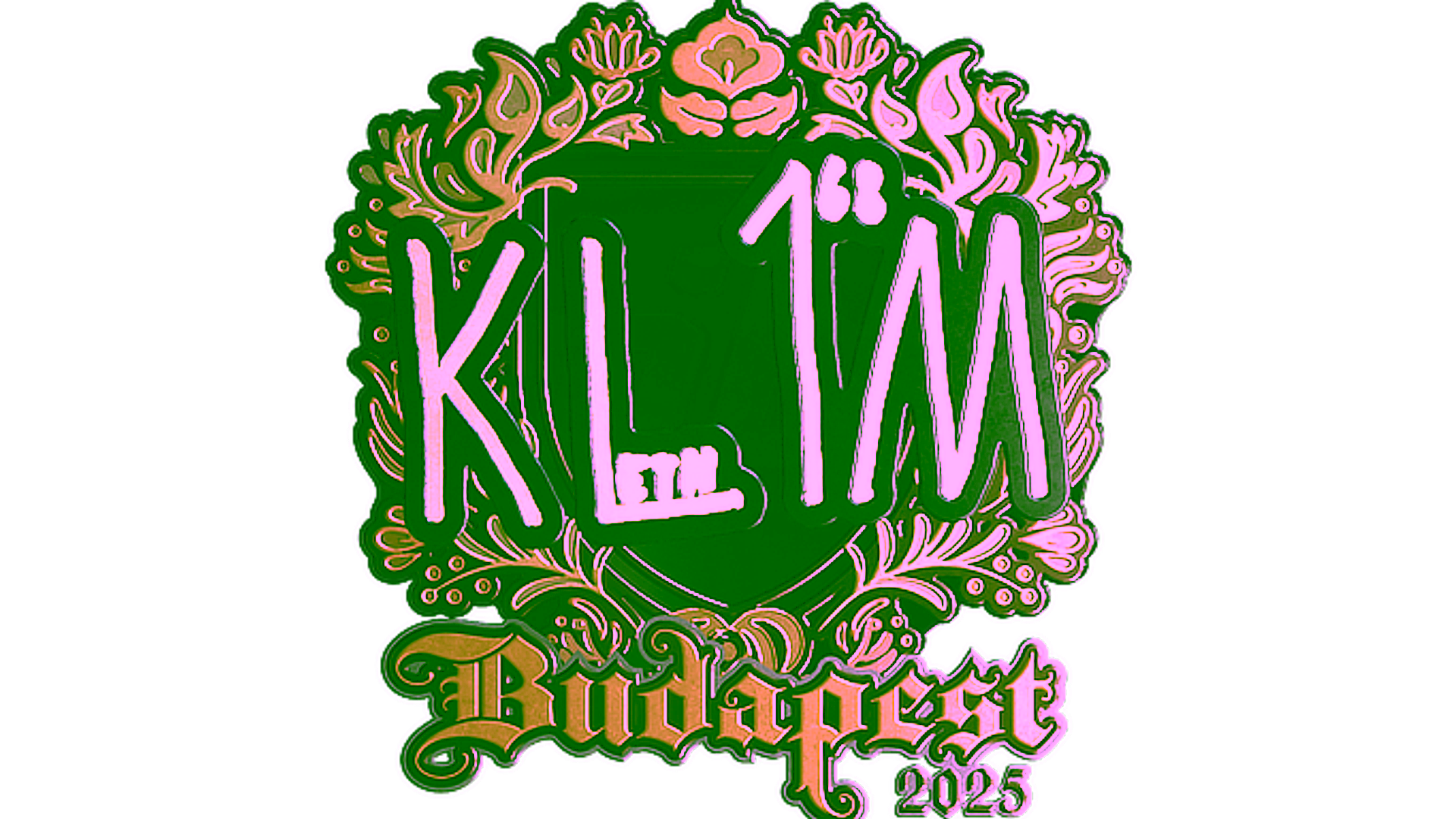 Дисплей для Sticker | kl1m (Gold) | Budapest 2025