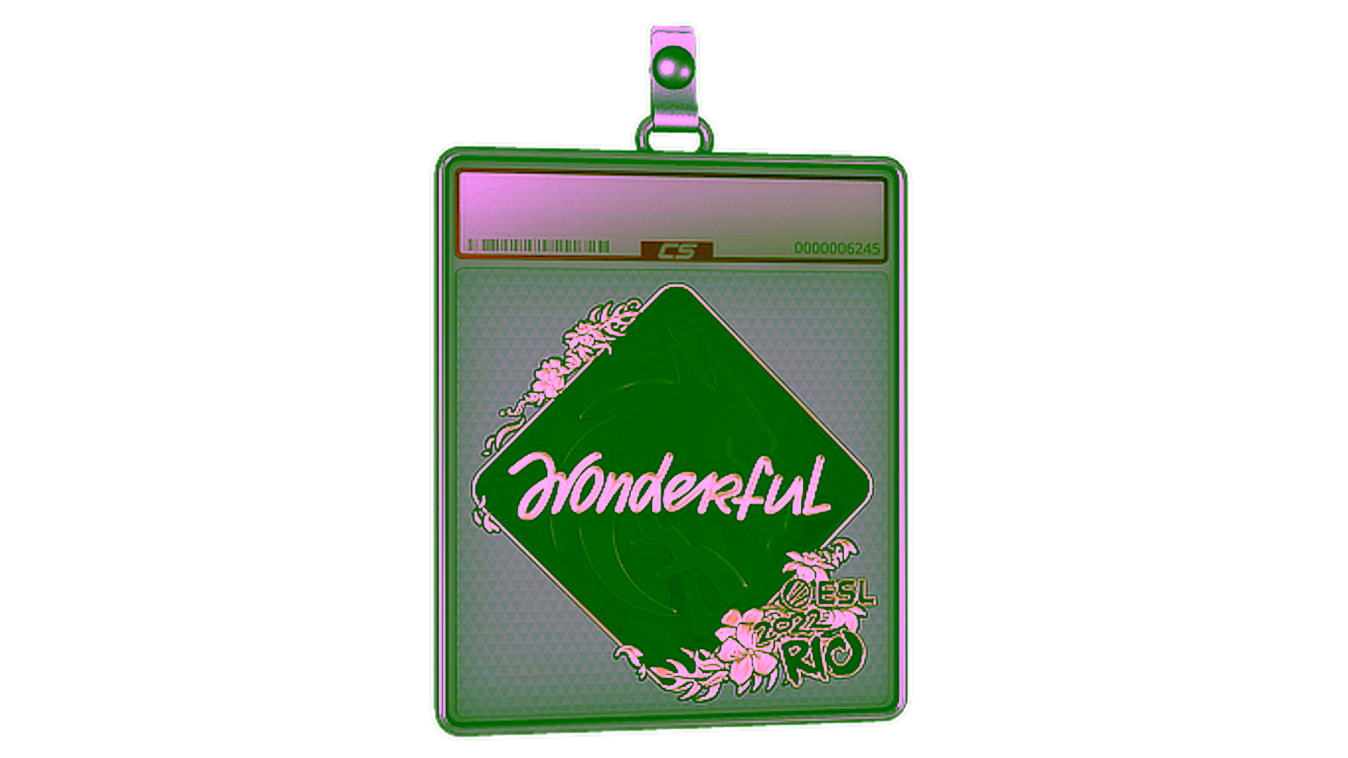 Sticker Slab | w0nderful (Gold) | Rio 2022 için görüntü