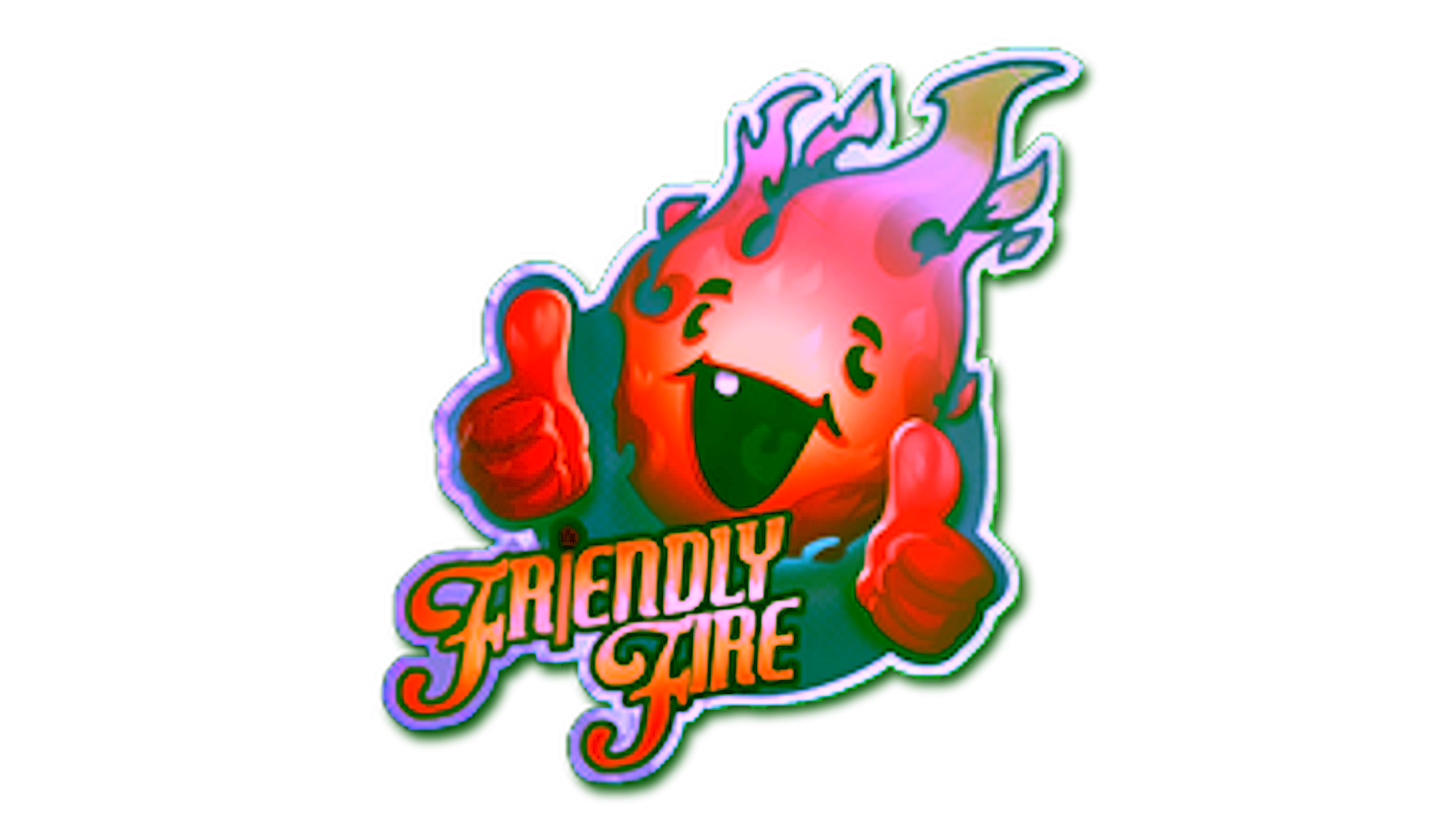 Display for Sticker | Friendly Fire (Holo)