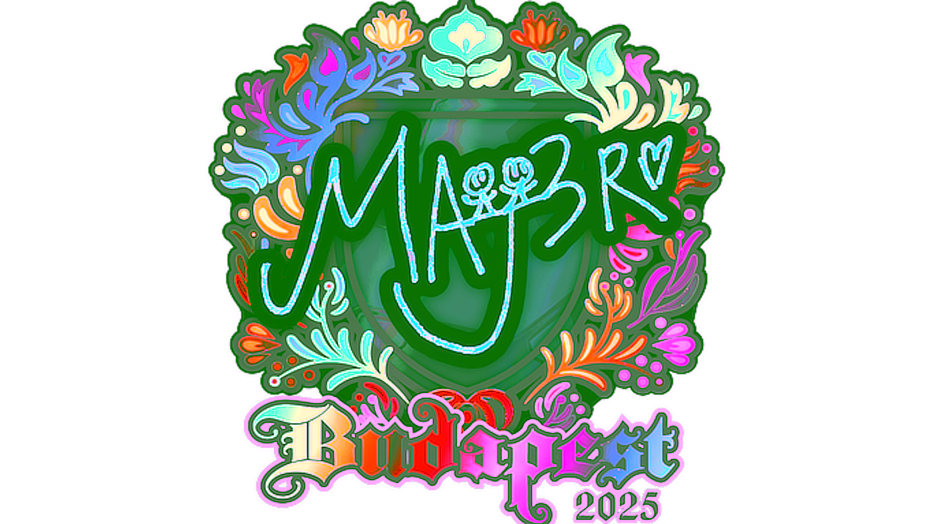 Display for Sticker | MAJ3R (Holo) | Budapest 2025