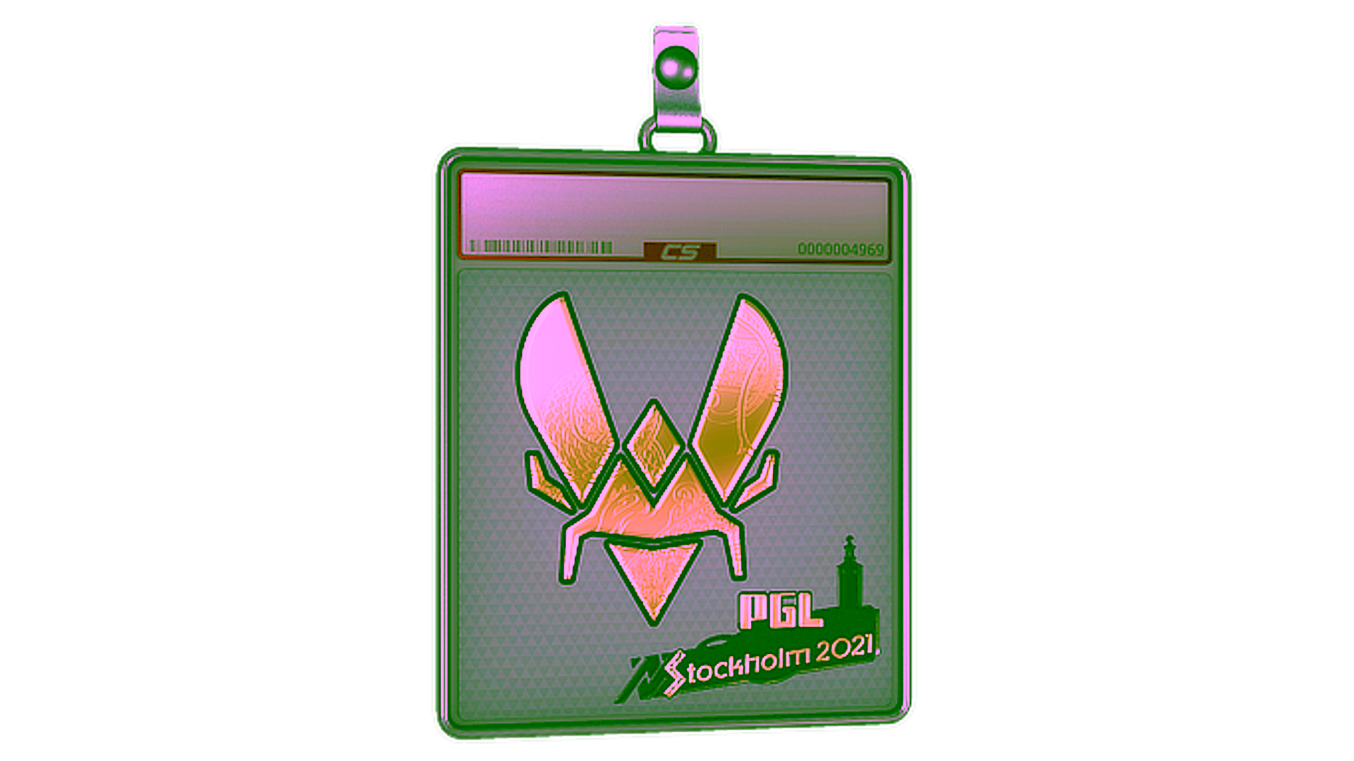 Display for Sticker Slab | Vitality (Gold) | Stockholm 2021