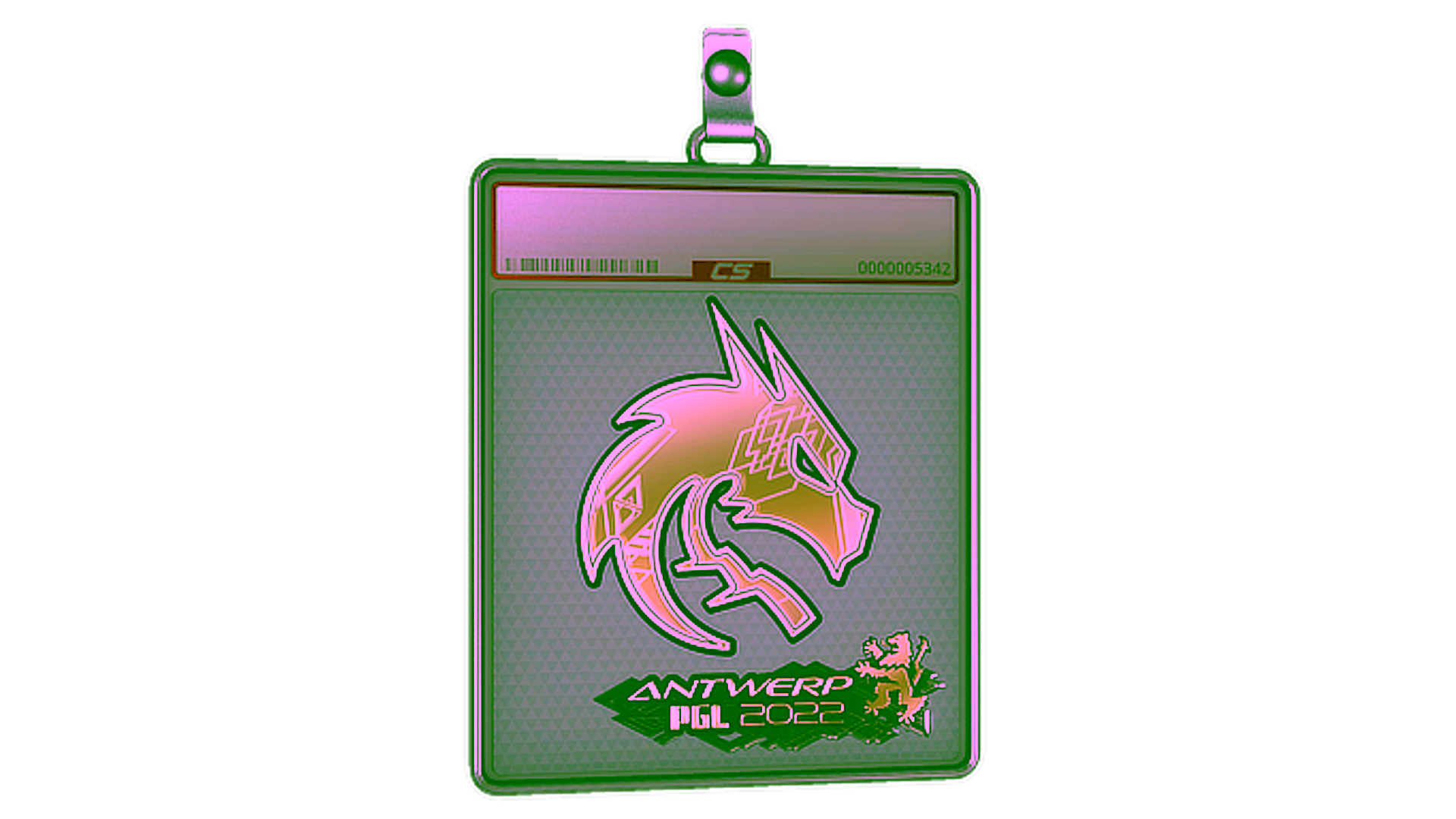 Display for Sticker Slab | Team Spirit (Gold) | Antwerp 2022