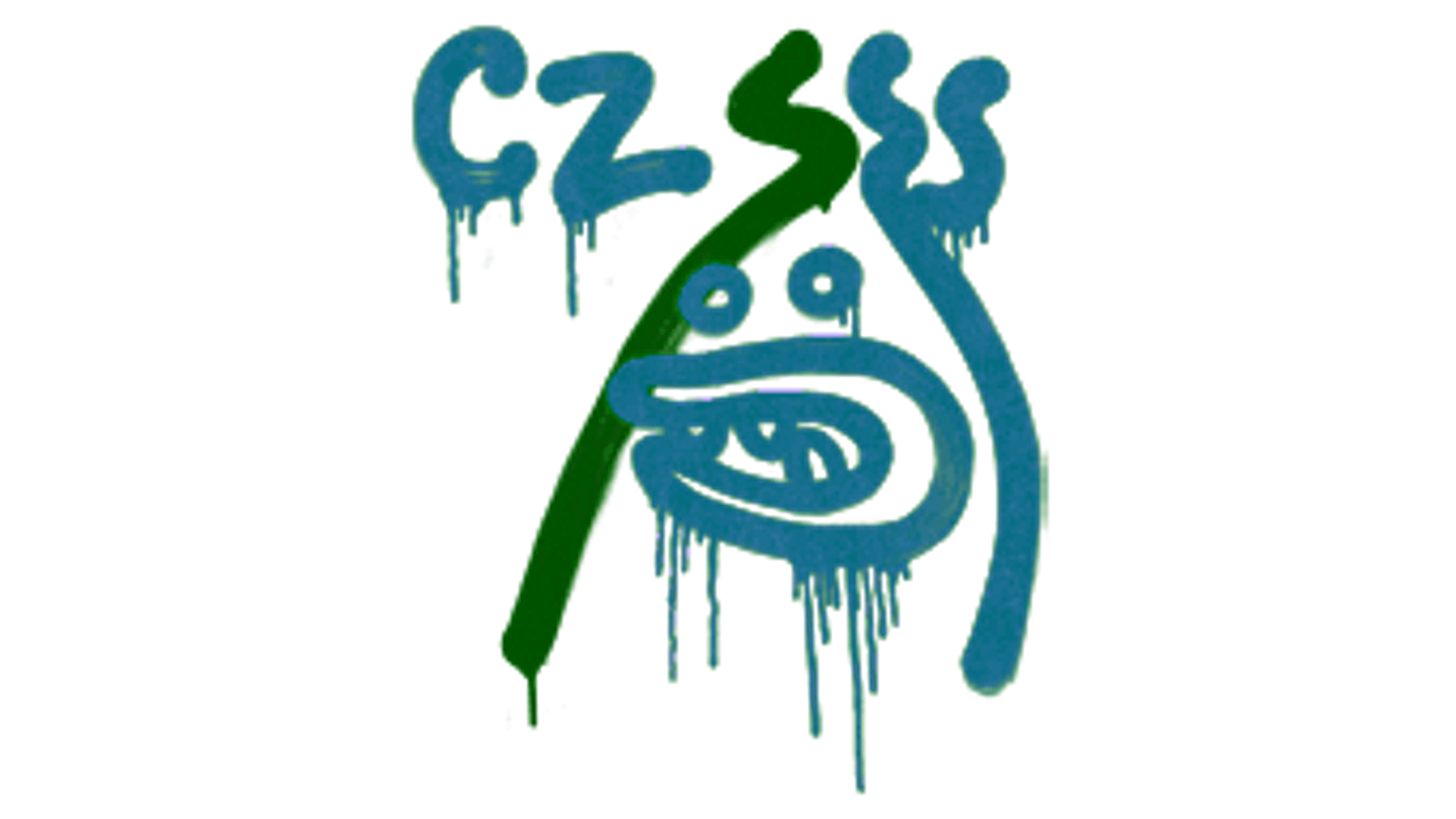 Display for Sealed Graffiti | Recoil CZ-75 (SWAT Blue)