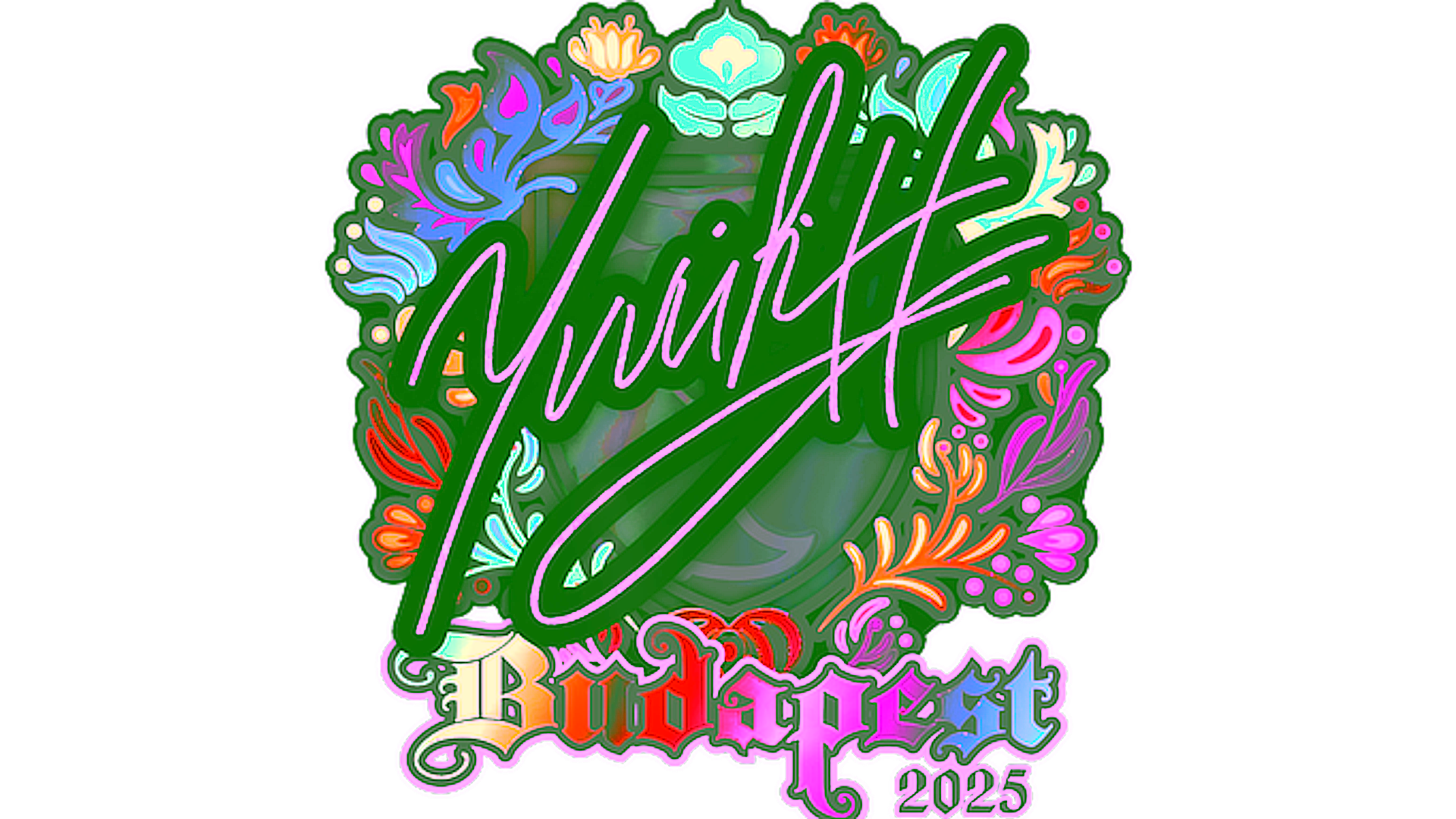 Display for Sticker | yuurih (Holo) | Budapest 2025