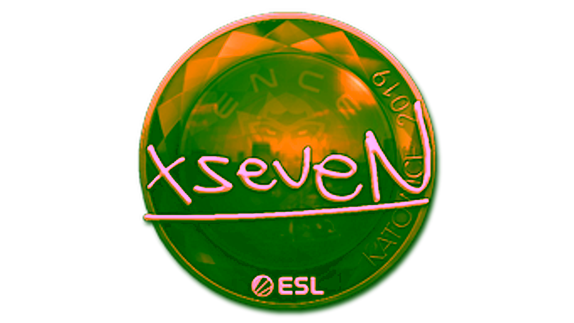 Display for Sticker | xseveN (Gold) | Katowice 2019