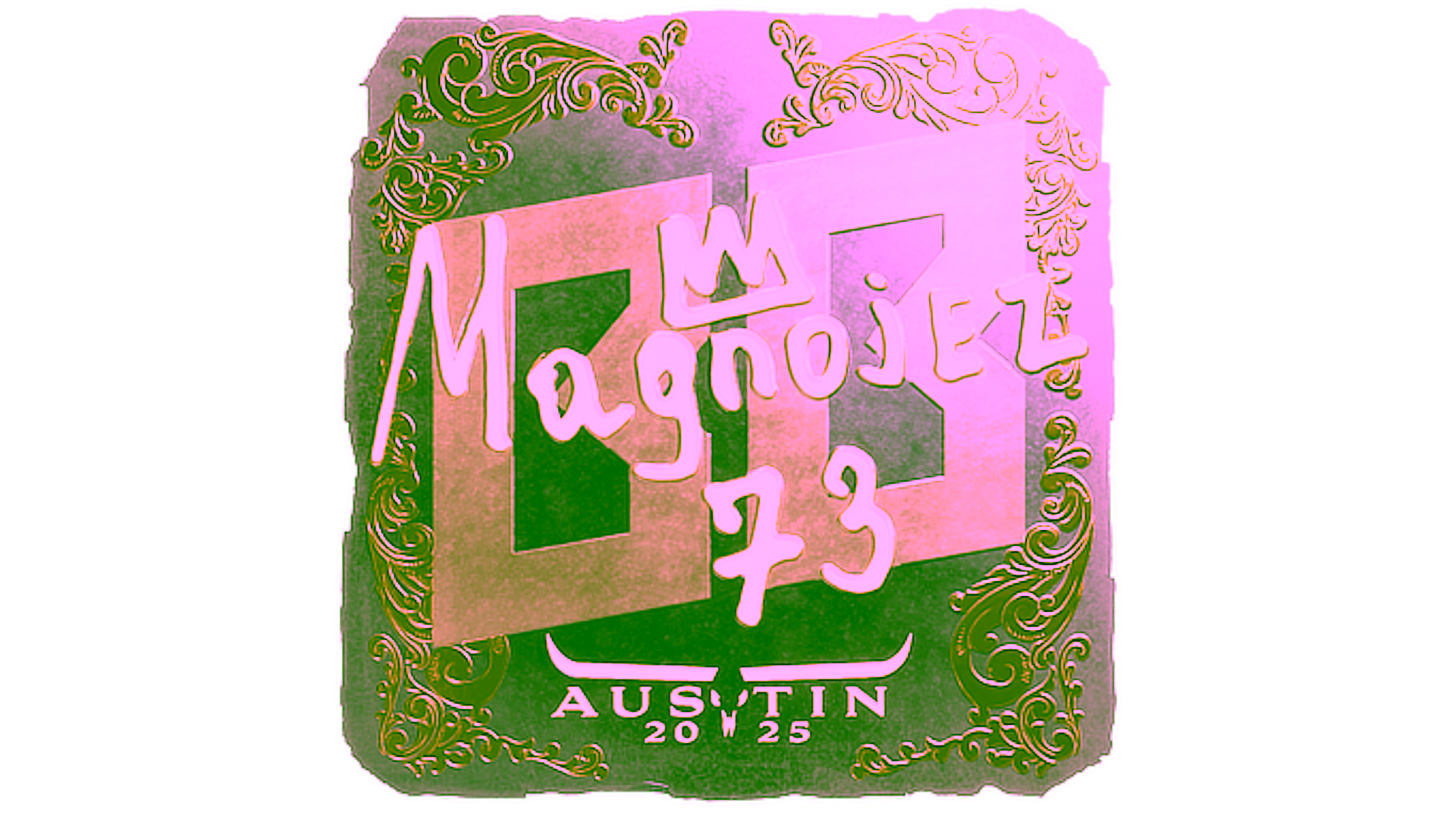 Display for Sticker | Magnojez (Gold) | Austin 2025