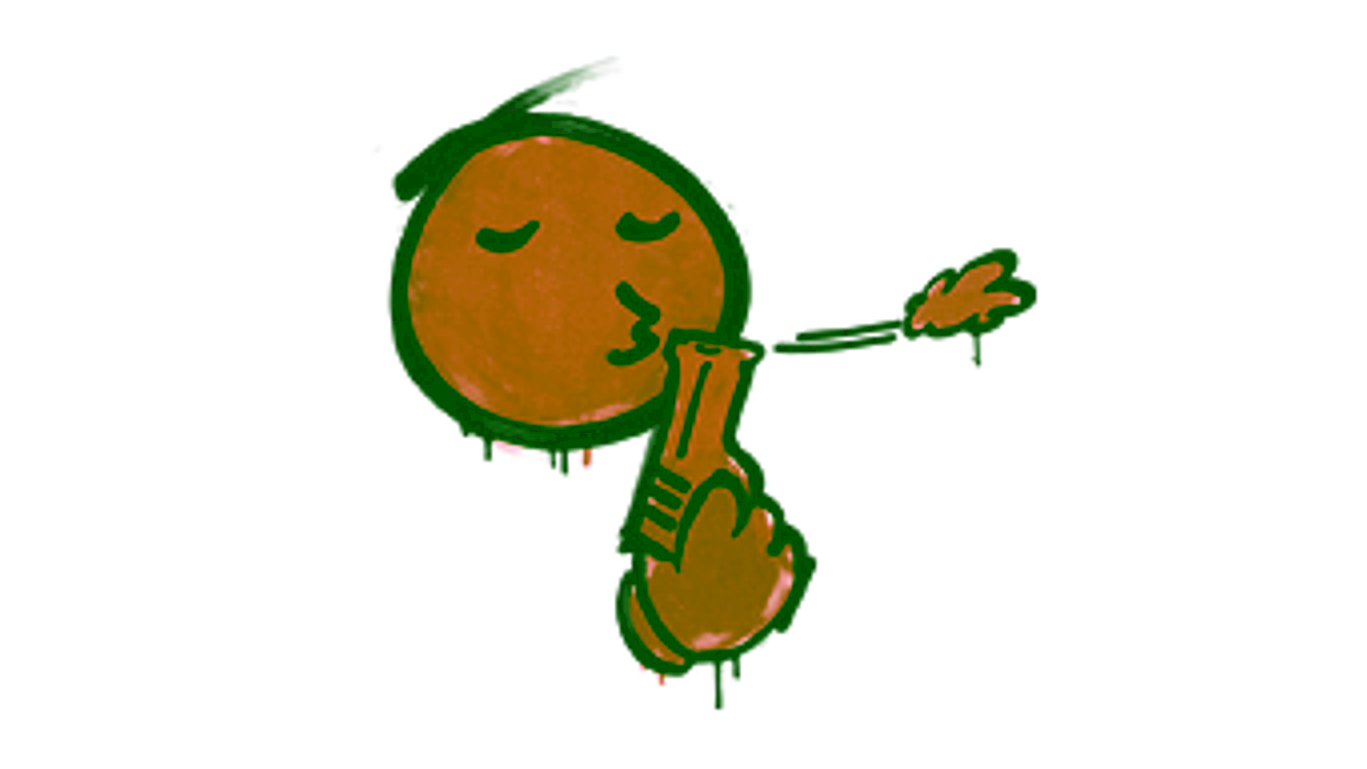 Display for Sealed Graffiti | Quickdraw (Tiger Orange)