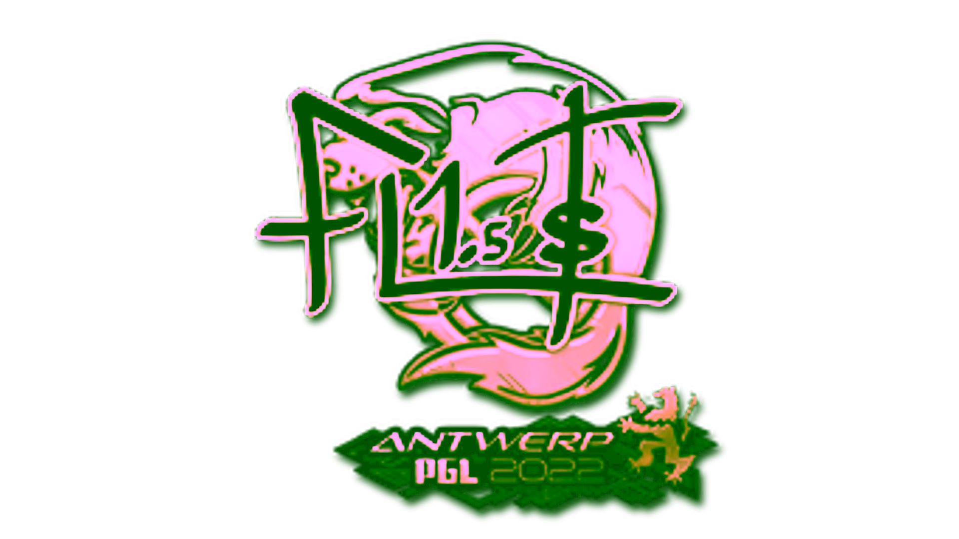 Display for Sticker | FL1T (Gold) | Antwerp 2022