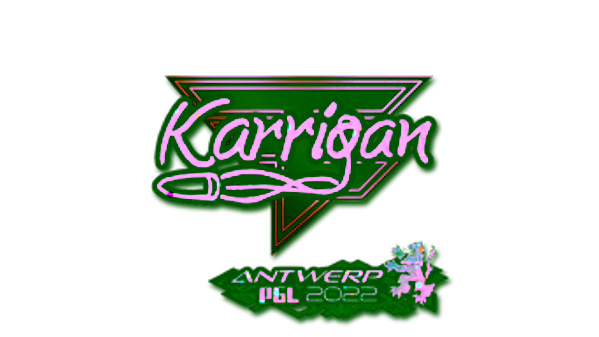 Display for Sticker | karrigan (Glitter) | Antwerp 2022