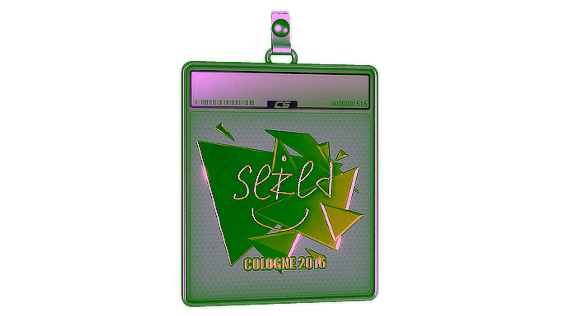 عرض لـ Sticker Slab | seized (Gold) | Cologne 2016