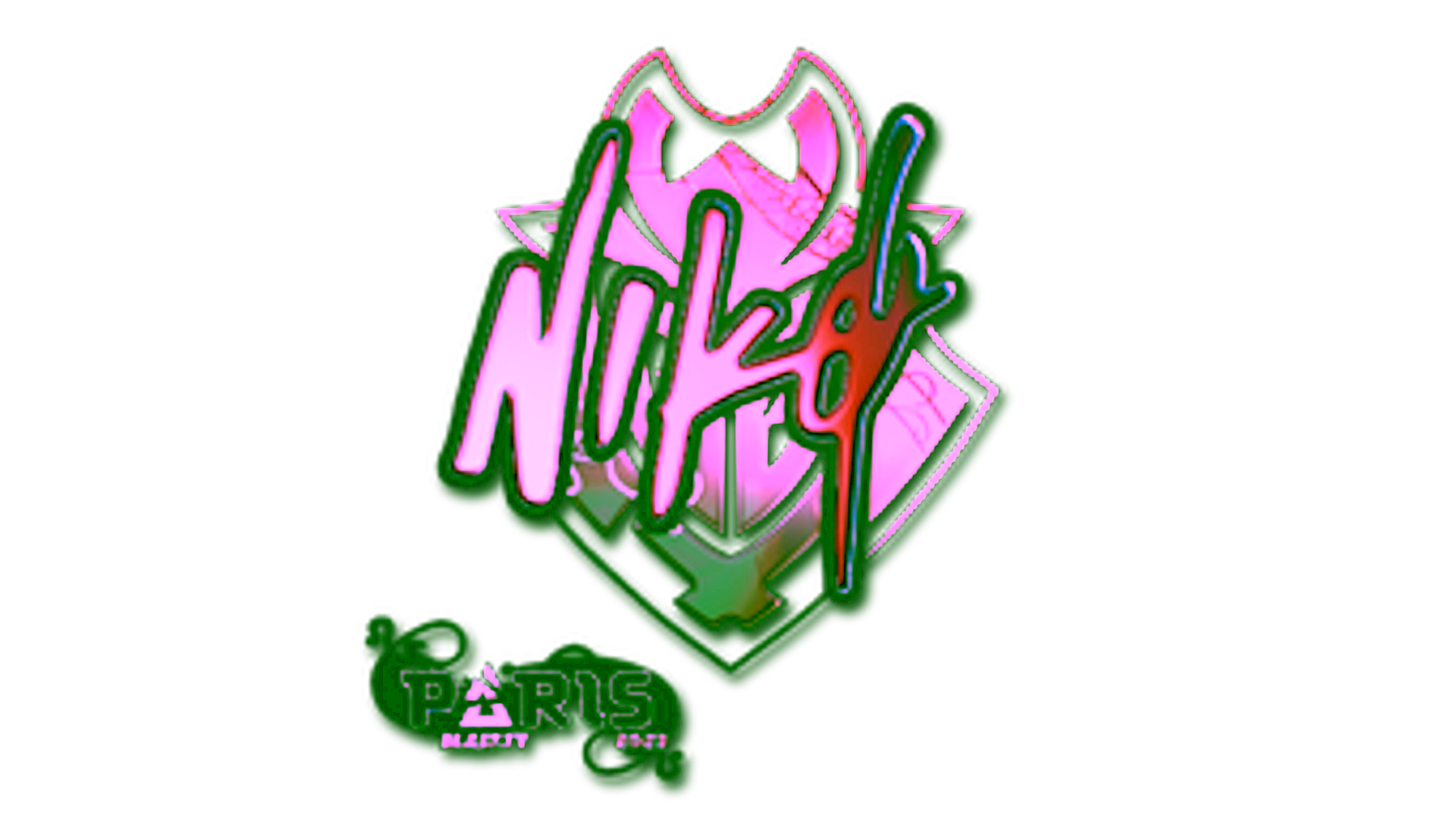 Display for Sticker | NiKo (Holo) | Paris 2023