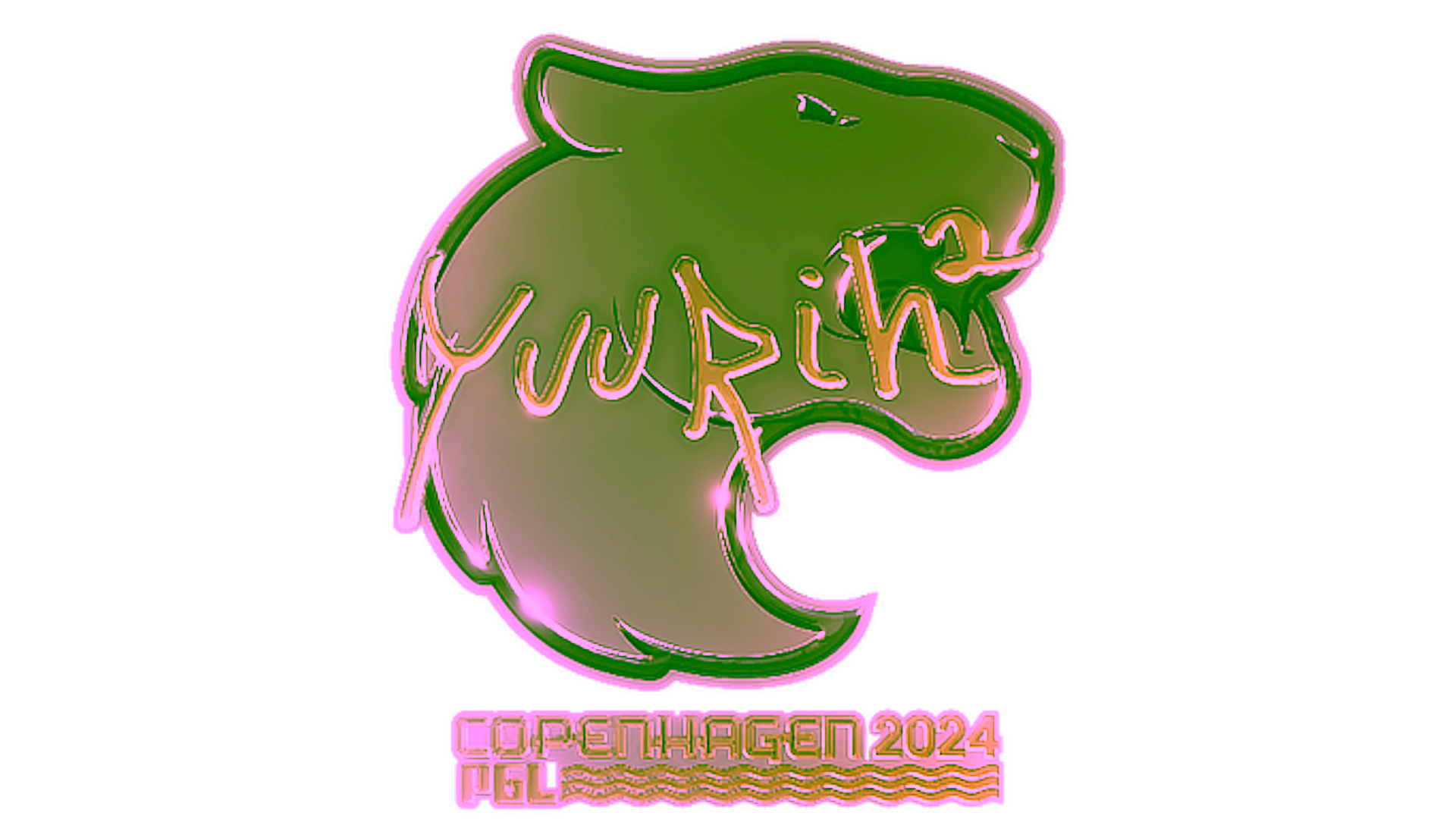 Display for Sticker | yuurih (Gold) | Copenhagen 2024