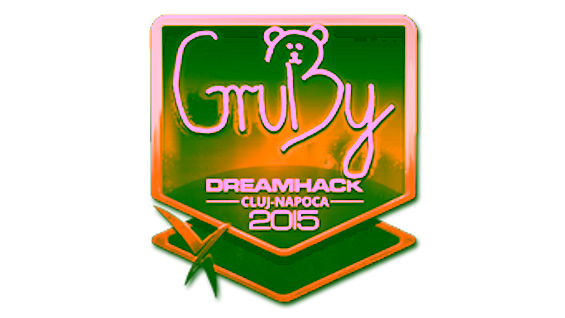 Affichage pour Sticker | GruBy (Gold) | Cluj-Napoca 2015