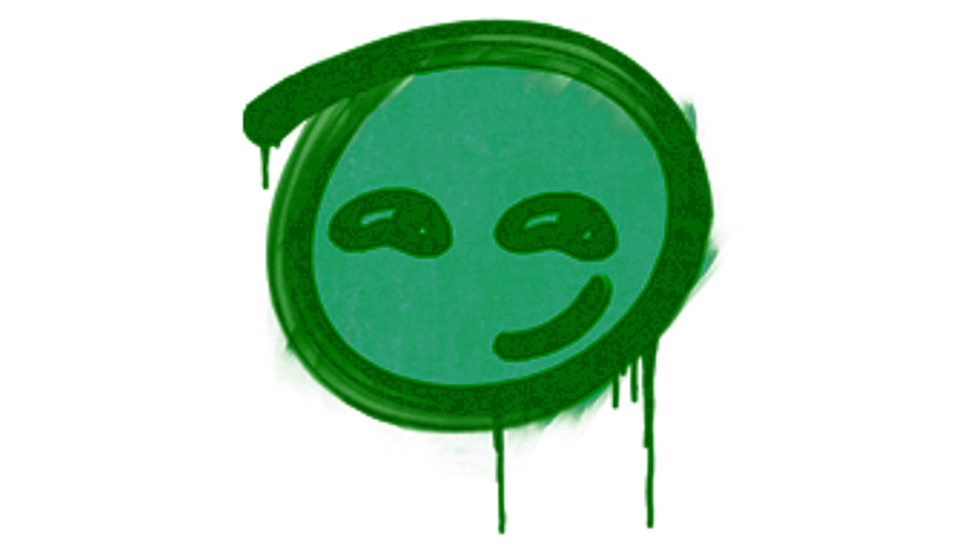 Display for Sealed Graffiti | Smirk (Frog Green)