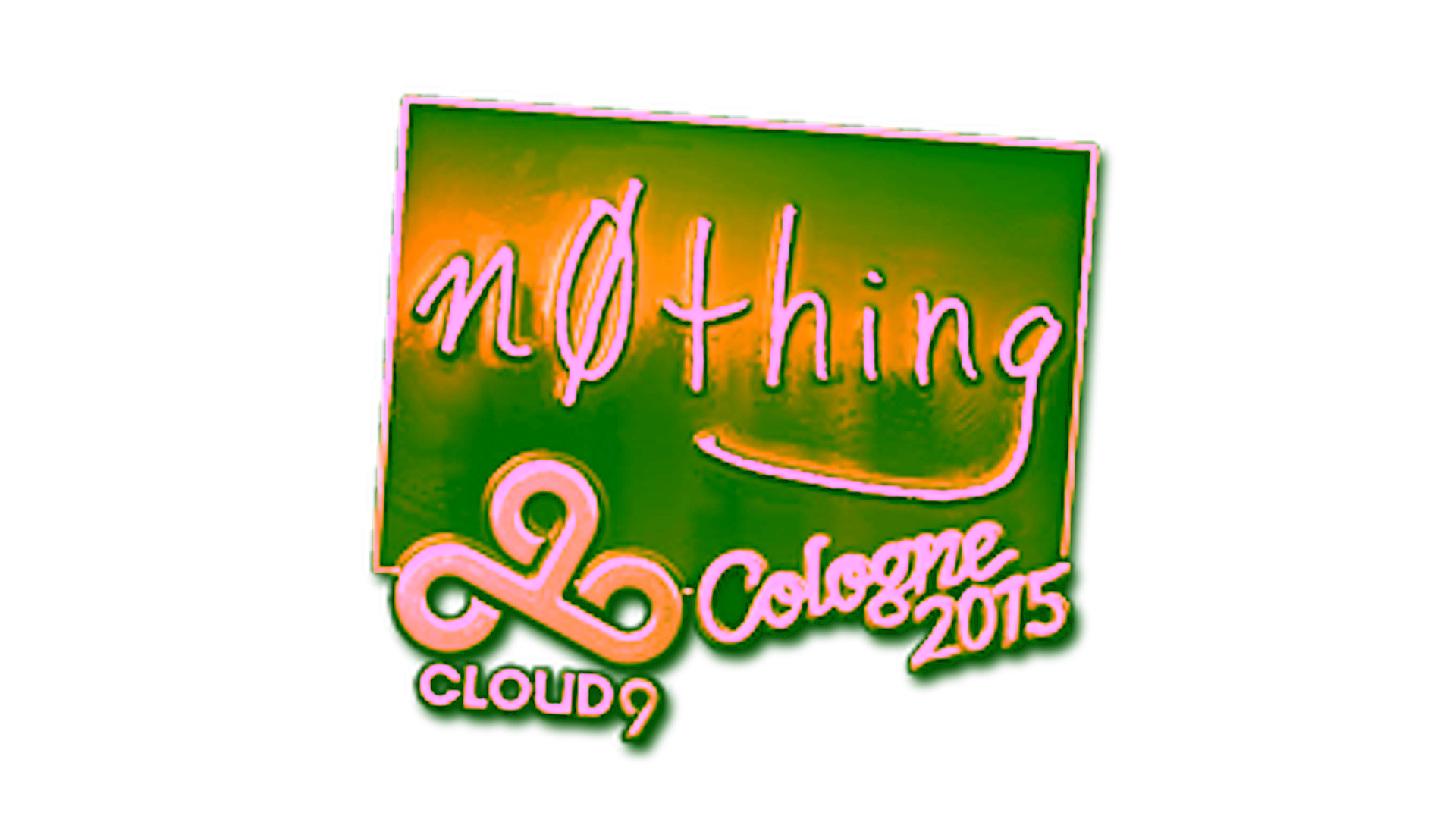 Visar för Sticker | n0thing (Gold) | Cologne 2015