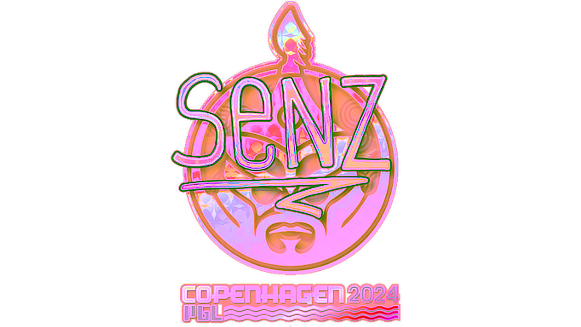 Display for Sticker | Senzu (Holo) | Copenhagen 2024