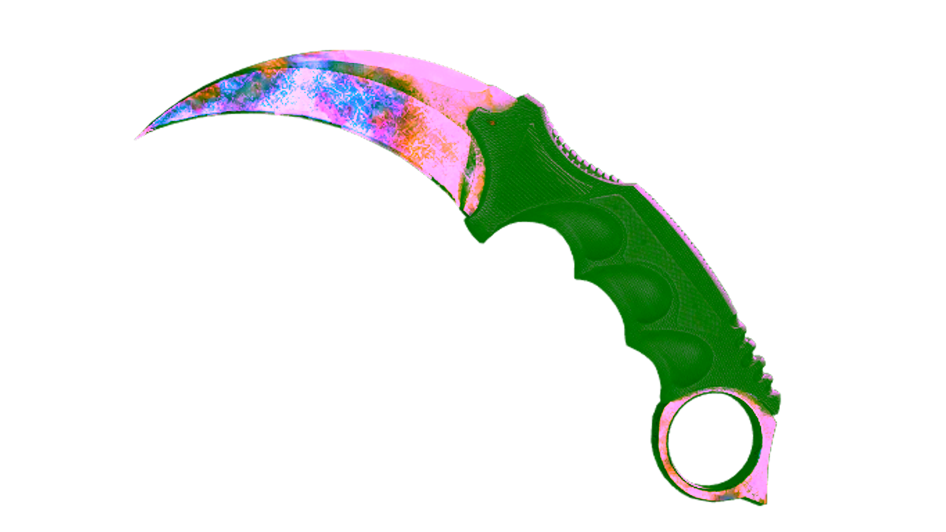 Anzeige für ★ StatTrak™ Karambit | Case Hardened (Battle-Scarred)