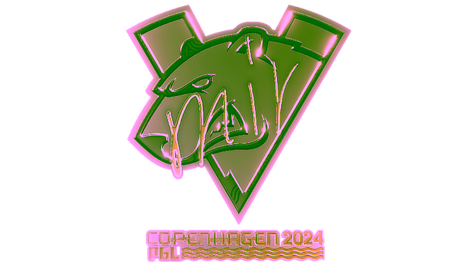 Display for Sticker | mir (Gold) | Copenhagen 2024