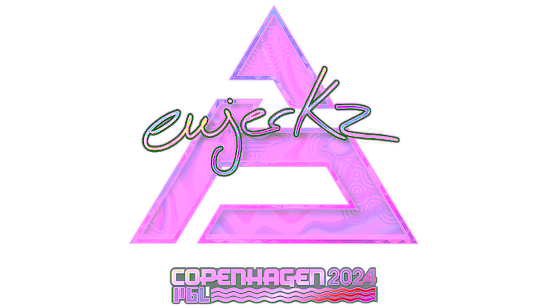 Display for Sticker | ewjerkz (Holo) | Copenhagen 2024