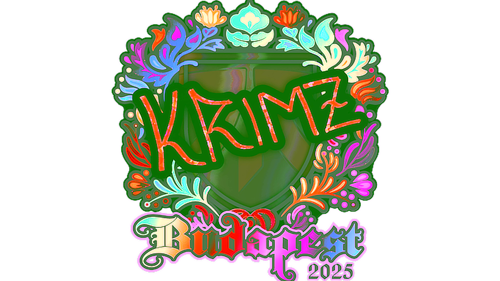 Display for Sticker | KRIMZ (Holo) | Budapest 2025