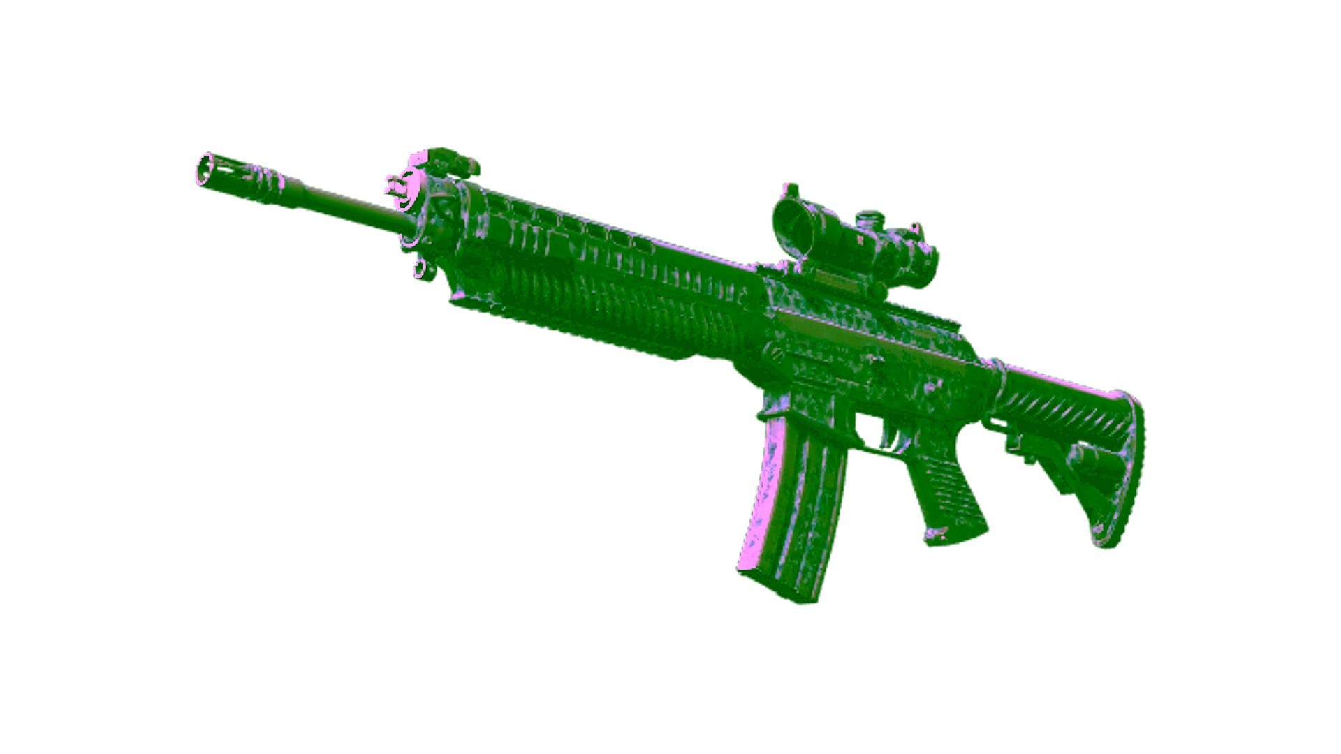 Display for SG 553 | Waves Perforated (Battle-Scarred)