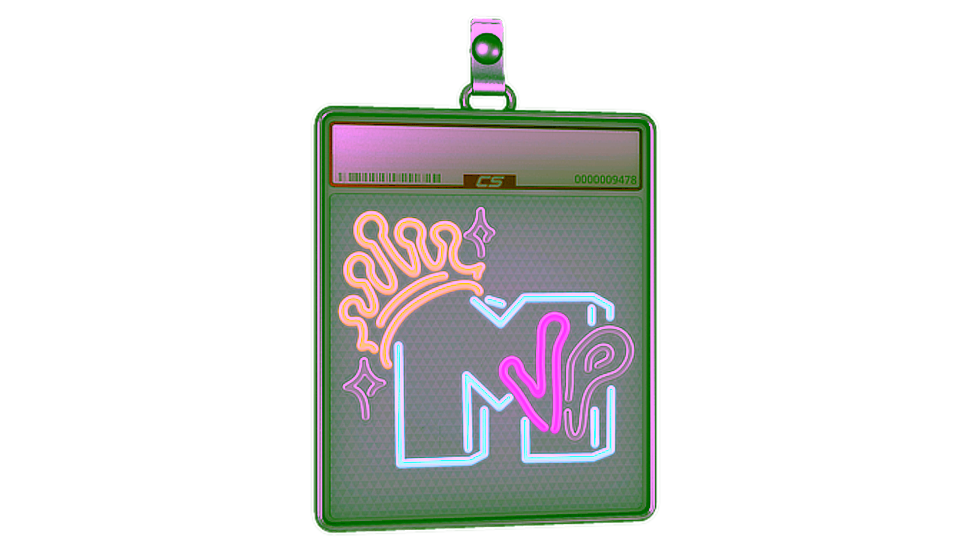 Display for Sticker Slab | Neon MVP (Lenticular)