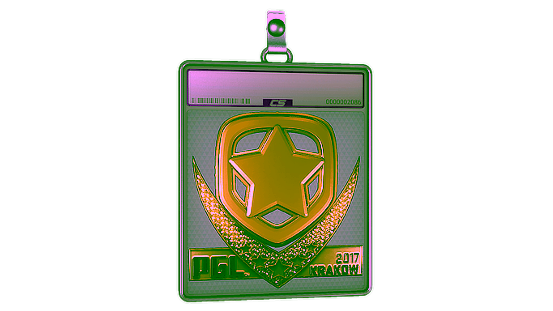 Rodyti Sticker Slab | Gambit (Gold) | Krakow 2017