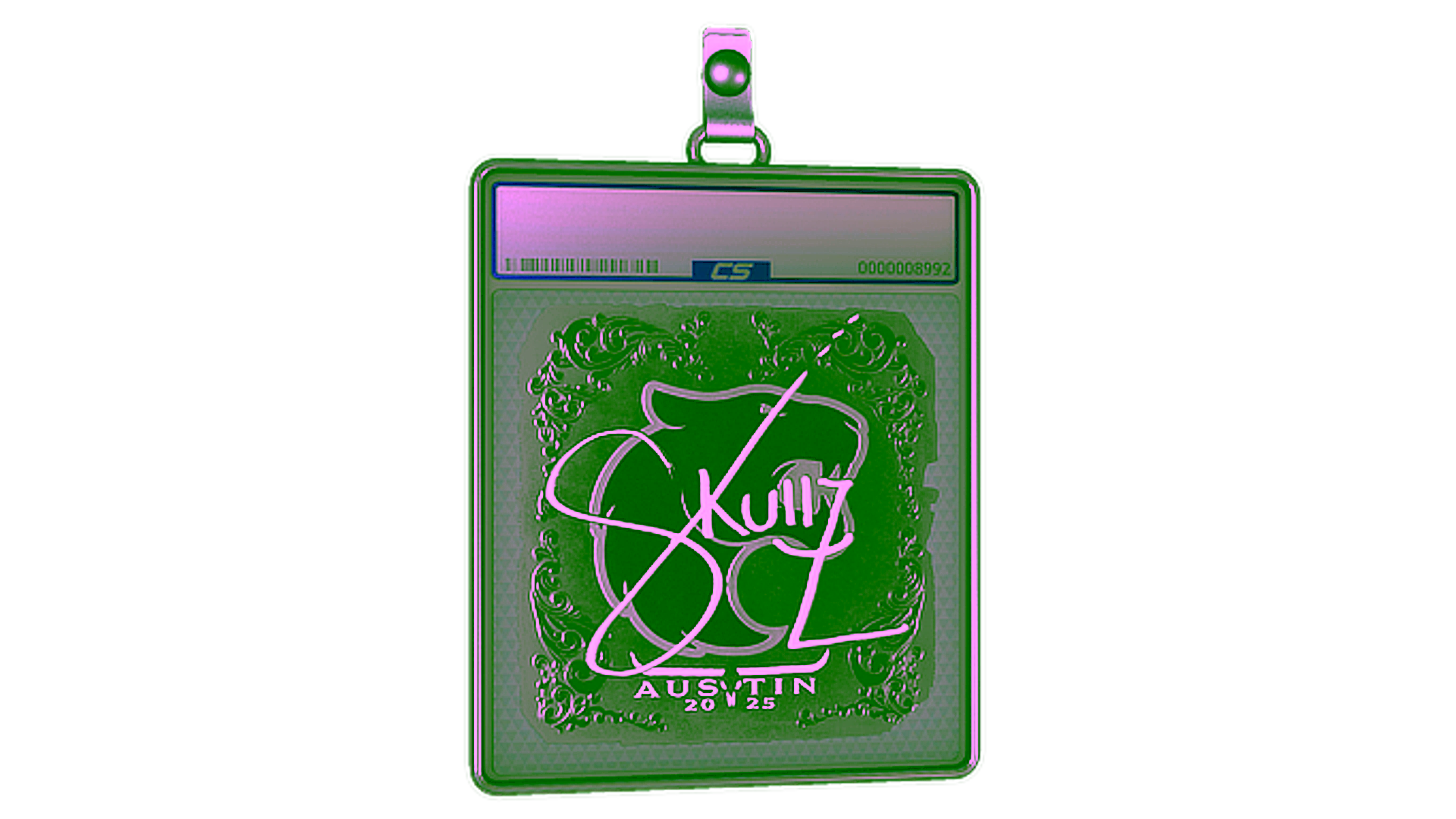 Visar för Sticker Slab | skullz (Foil) | Austin 2025