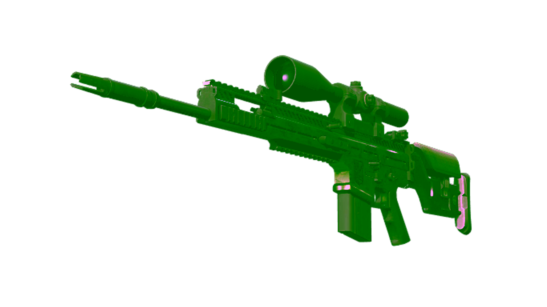 Display for StatTrak™ SCAR-20 | Green Marine (Minimal Wear)