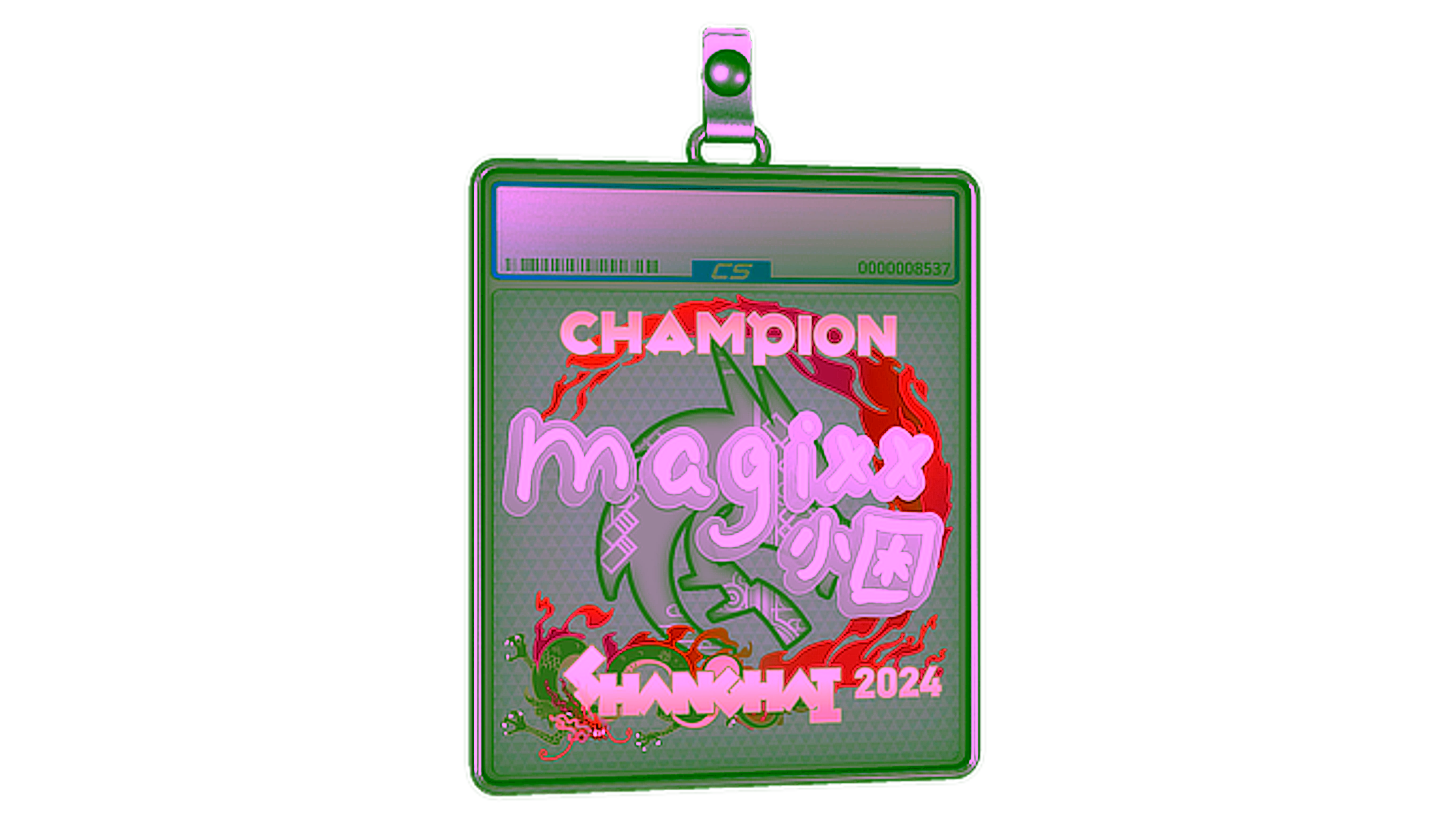 Display for Sticker Slab | magixx (Champion) | Shanghai 2024