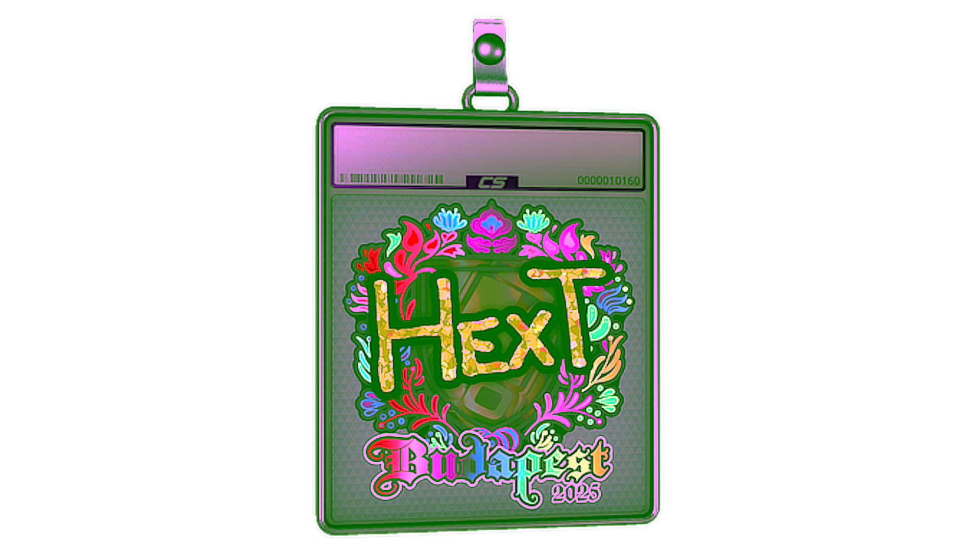 Display for Sticker Slab | HexT (Holo) | Budapest 2025