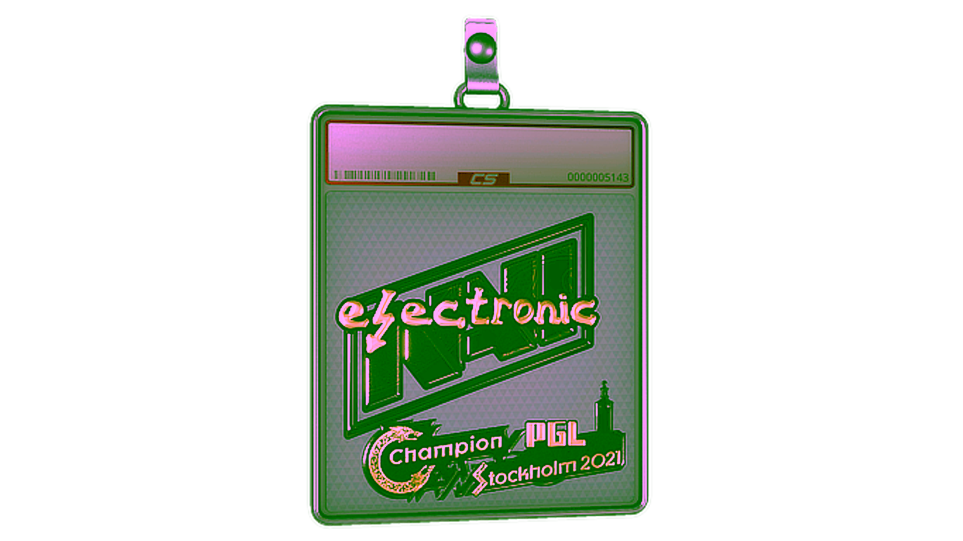 Display for Sticker Slab | electroNic (Gold) | Stockholm 2021